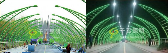 信阳肖家河桥景观路灯工程案例